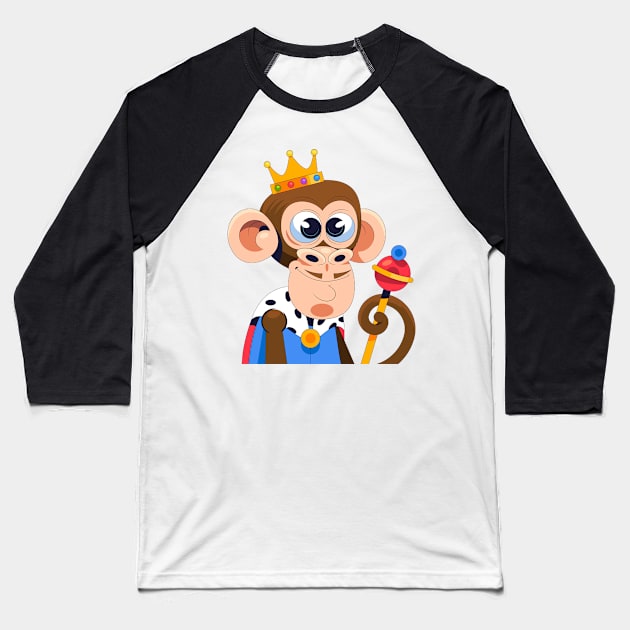 Monkey King Baseball T-Shirt by Mako Design 